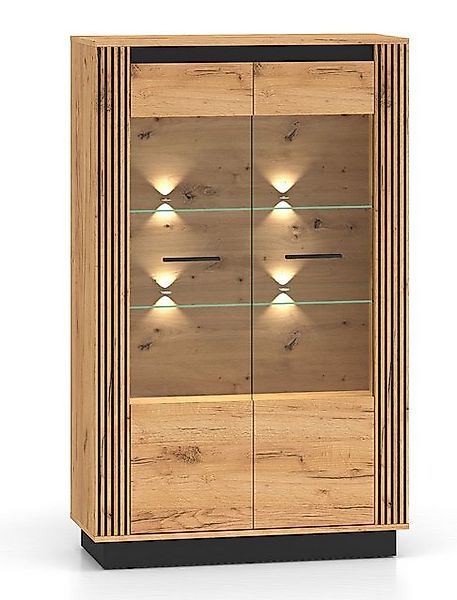 Feldmann-Wohnen Vitrine Urso (mit Türen, mit Einlegeböden, mit Kleiderstang günstig online kaufen