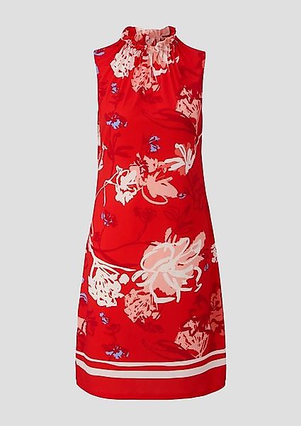 s.Oliver Midikleid - Jerseykleid mit Faltenausschnitt - Kleid - gemustert günstig online kaufen