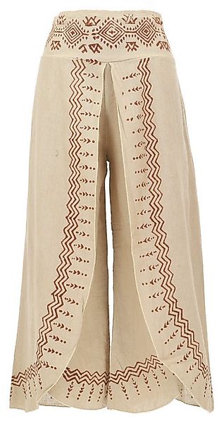 Guru-Shop Relaxhose Palazzohose, Hosenrock, bedruckte natürliche.. alternat günstig online kaufen