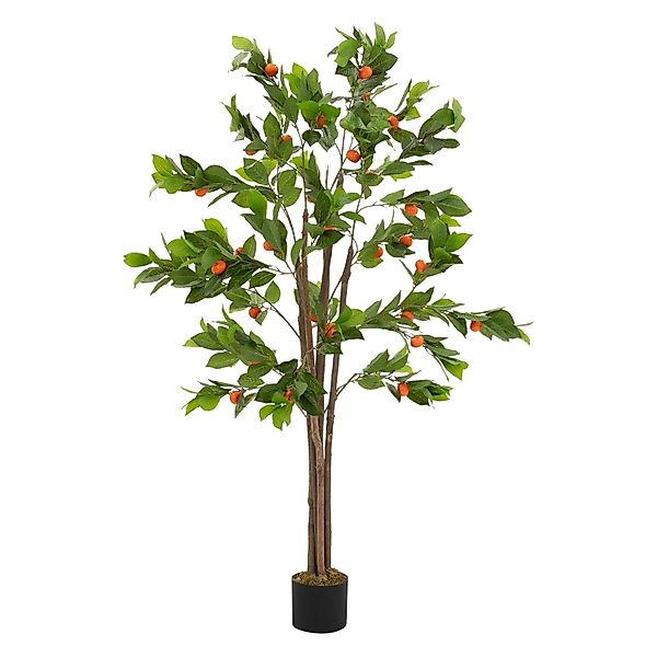 ML-Design Kunstpflanze Orangenbaum 160 cm aus Kunststoff günstig online kaufen