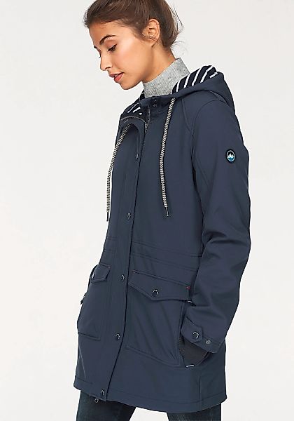 Polarino Softshellparka mit Fleece-Innenseite, aus Softshell, günstig online kaufen