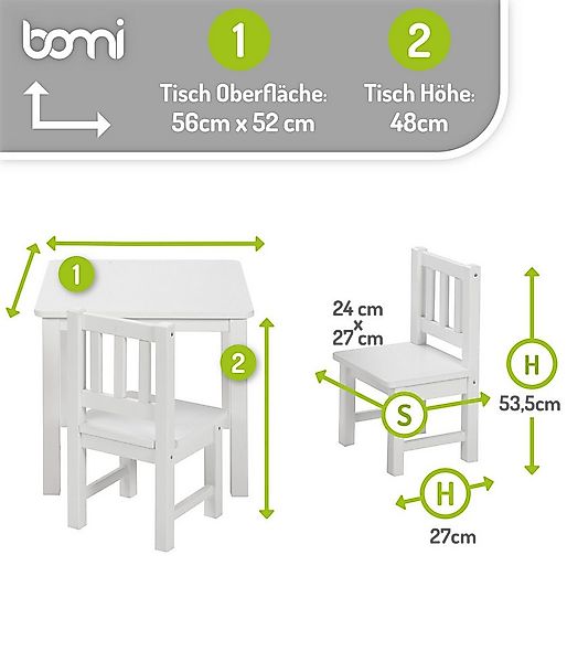 BOMI Kindersitzgruppe Holzsitzgruppe Amy, (Set, 5-tlg., oder 5 tlg. erhältl günstig online kaufen