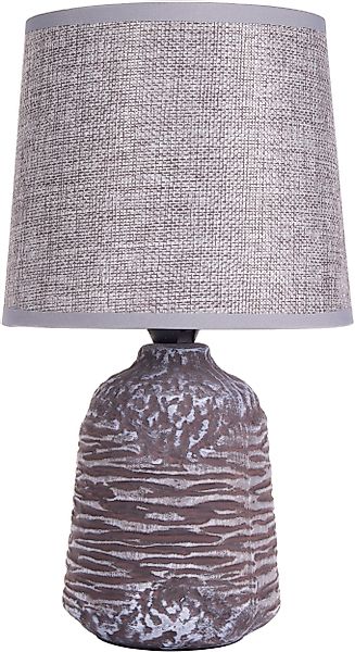 BRUBAKER Tischleuchte Nachttischlampe Steinoptik, Tischlampe, Ohne günstig online kaufen