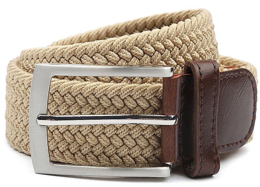 Suitable Geflochtener Gürtel Beige - Größe 105 günstig online kaufen