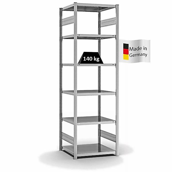 PROREGAL Fachbodenregal Stecksystem T-Profil Light-Duty Grundregal HxBxT 25 günstig online kaufen