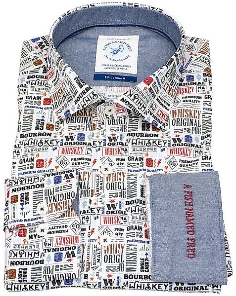 A Fish named Fred Langarmhemd leicht tailliert Kentkragen günstig online kaufen