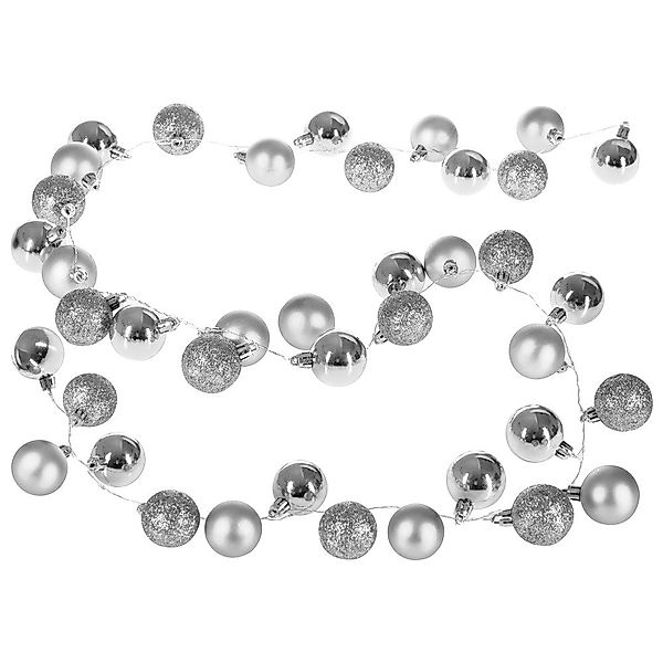 Casaria Lichterkette, LED Lichterkette 40 Weihnachtskugeln 2 m Innen Außen günstig online kaufen