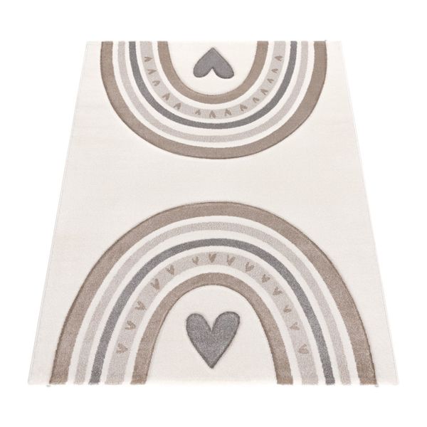 KADIMA DESIGN Kinderteppich Regenbogen mit Herz günstig online kaufen