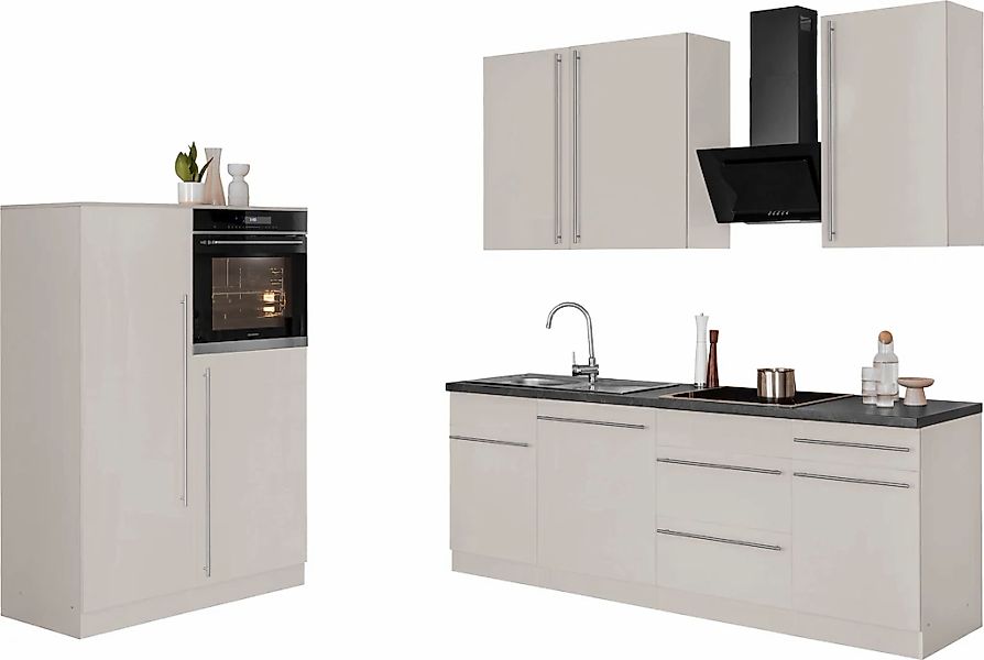 wiho Küchen Küche "Chicago" Breite 330 cm, mit Hanseatic-E-Geräten, extra k günstig online kaufen