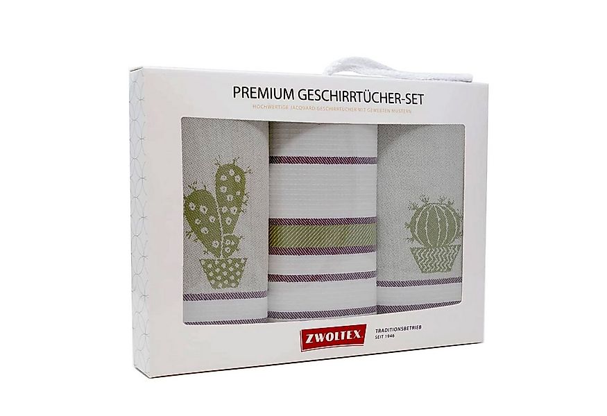 Zwoltex Geschirrtuch Hochwertiges Jacquard Geschirrtücher Geschenkset aus 1 günstig online kaufen