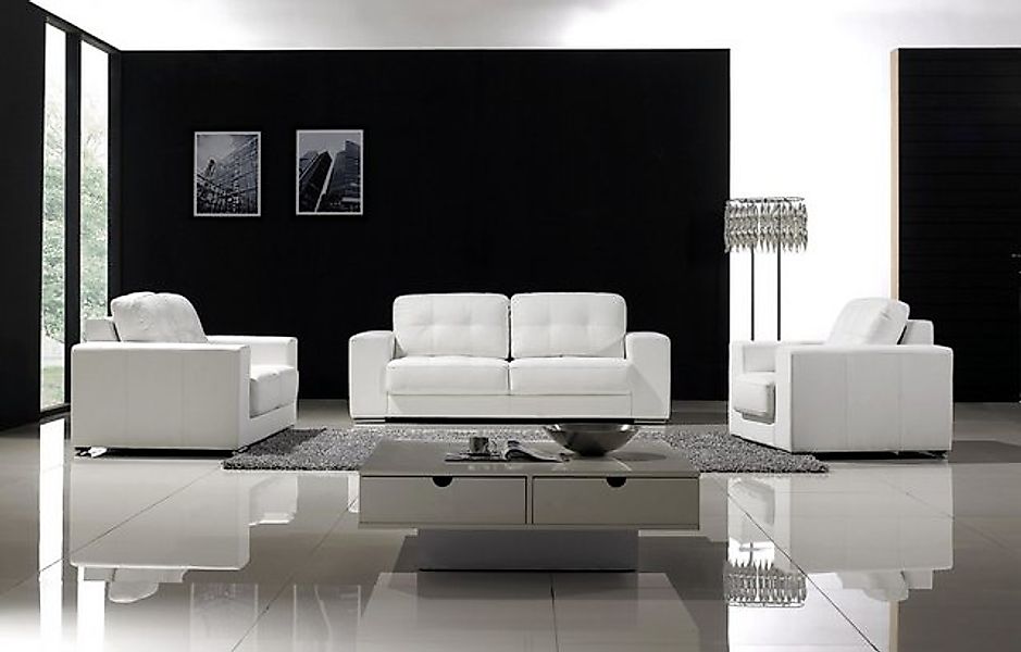 Xlmoebel Sofa Sofa-Set mit Design-Couchen und Sofas, 3-Sitzer aus Leder, 2 günstig online kaufen