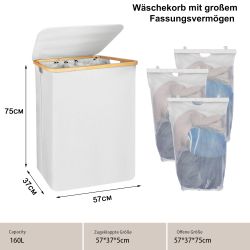 AdelDream Wäschekorb 140L 160L Wäschekorb mit günstig online kaufen
