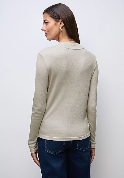 STREET ONE Langarmshirt im Glitzer-Look günstig online kaufen