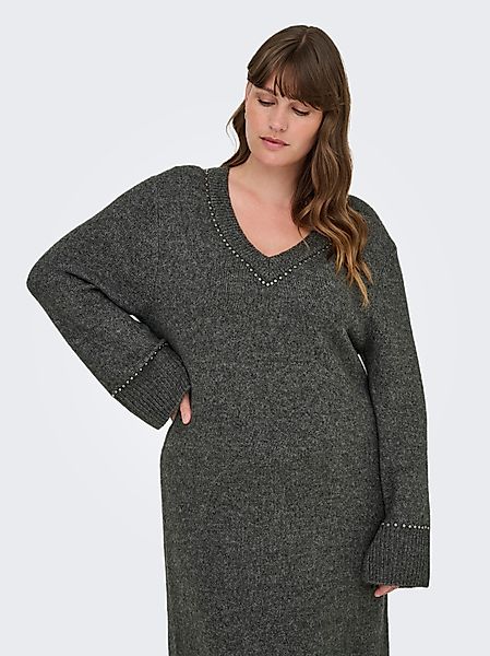 ONLY CARMAKOMA Strickkleid CARELSIE LS STUDS günstig online kaufen