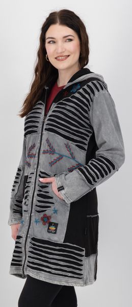 DEPROC Active Fleecejacke "Patchwork NUNAVUT LONG WMN" auch in Großen Größe günstig online kaufen