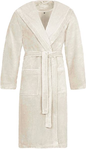 Vossen Unisex-Bademantel Lynn, Langform, Wirkvelours, Kapuze, günstig online kaufen