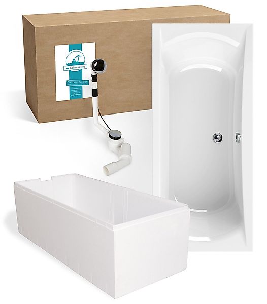 Calmwaters Badewanne Modern Curved, Duowanne, 180 günstig online kaufen