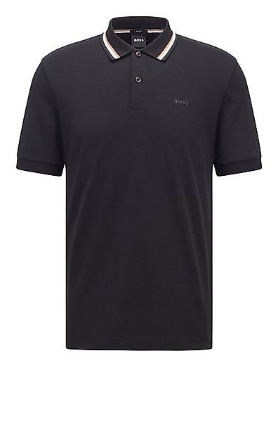 BOSS Poloshirt Penrose 38 mit gestreiftem Kragen (1-tlg) günstig online kaufen