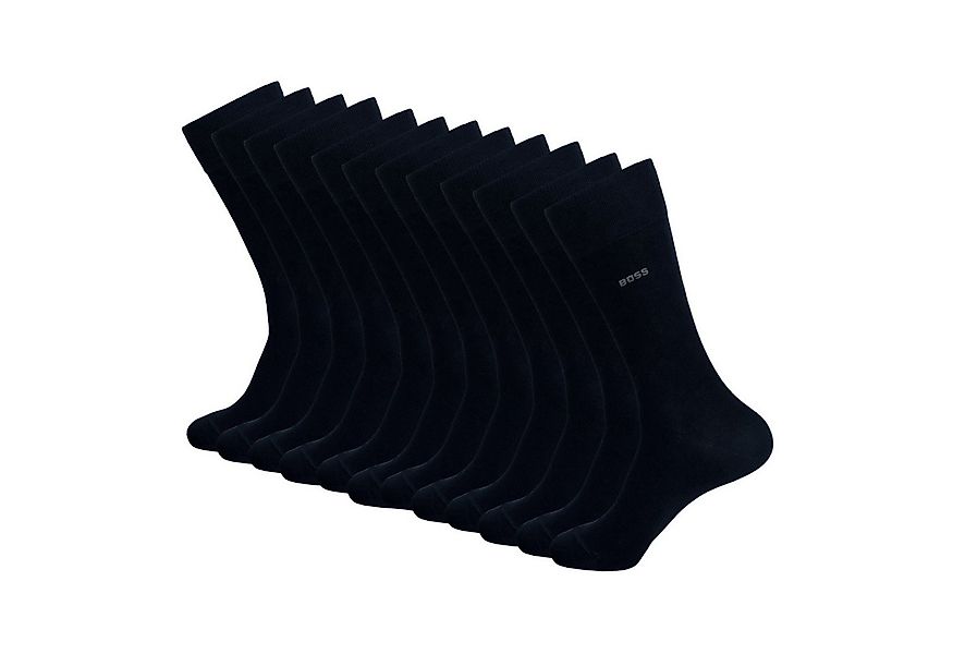 BOSS Businesssocken RS Uni Colors CC (6-Paar) mit dezentem Markenschriftzug günstig online kaufen