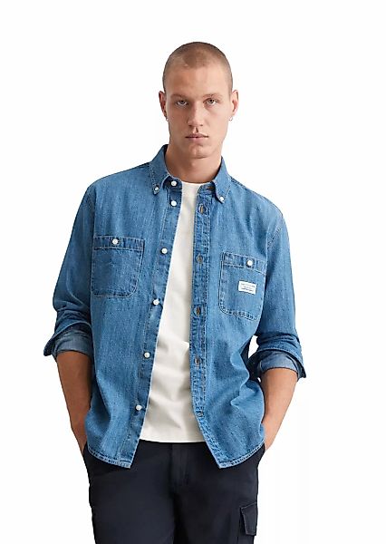 Marc OPolo DENIM Langarmhemd "mit Button-Down-Kragen" günstig online kaufen