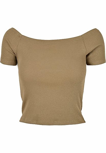 URBAN CLASSICS T-Shirt "Urban Classics Damen Ladies Off Shoulder Rib Tee" 1 günstig online kaufen
