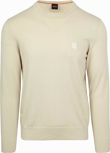 BOSS Pullover Kanovano Ecru - Größe L günstig online kaufen