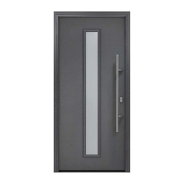 EcoStar Haustür Isopro IP 020S Anthrazitmetallic 110 cm x 210 cm DIN R günstig online kaufen