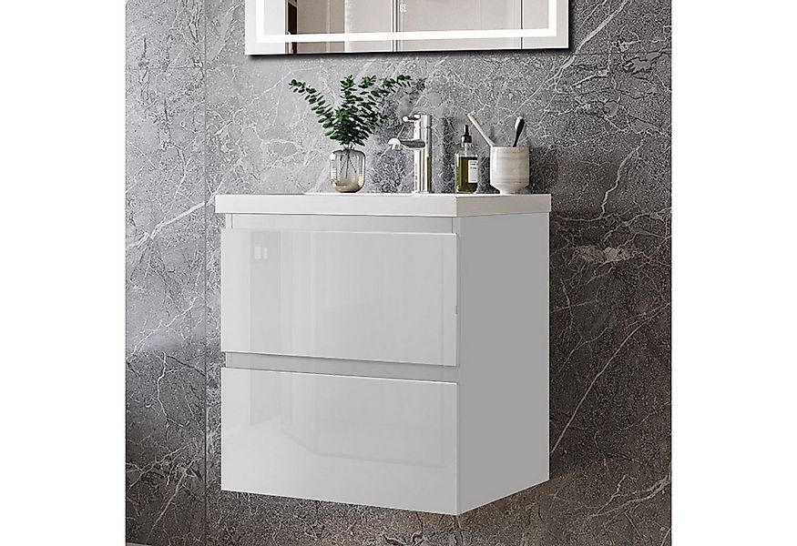 duschspa Waschtisch Waschbecken mit Unterschrank Badmöbel Set Badschrank Wa günstig online kaufen