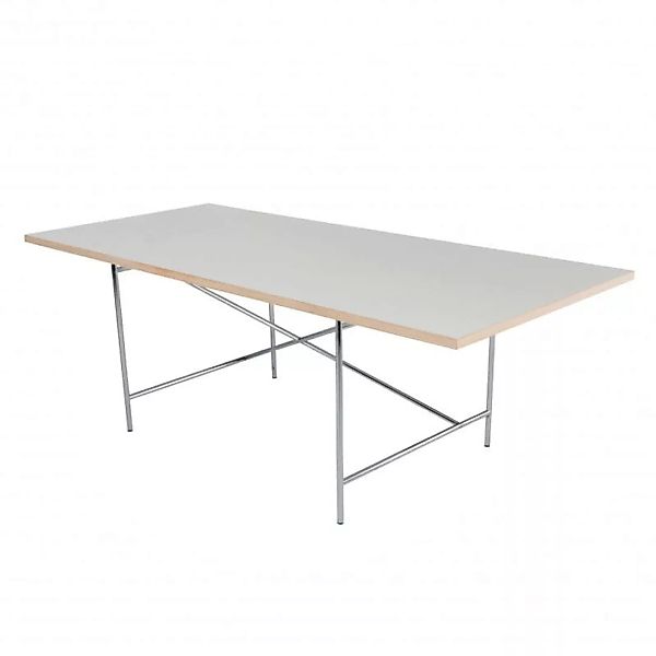 Richard Lampert - Eiermann 1 Tisch 90x200cm Gestell mittig - weiß/Melamin g günstig online kaufen