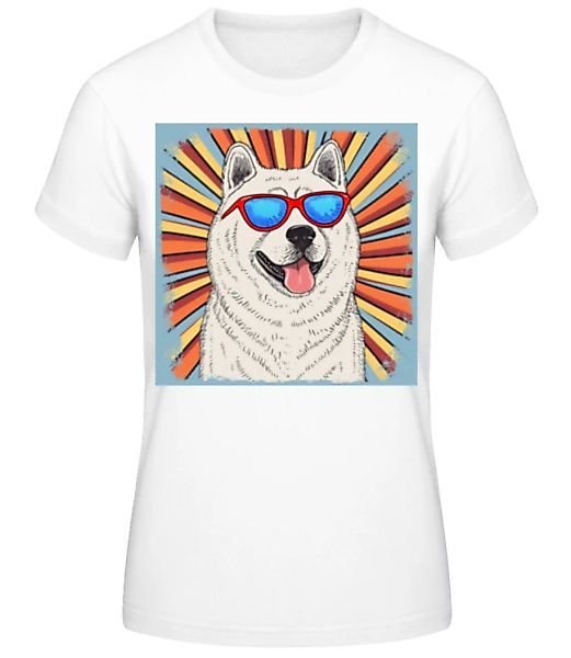 Akitas Hippie Look · Frauen Basic T-Shirt günstig online kaufen