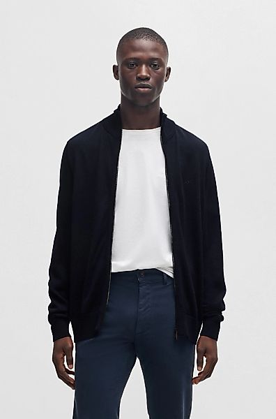 BOSS ORANGE Strickjacke "Avac", mit Logostickerei auf der Brust günstig online kaufen