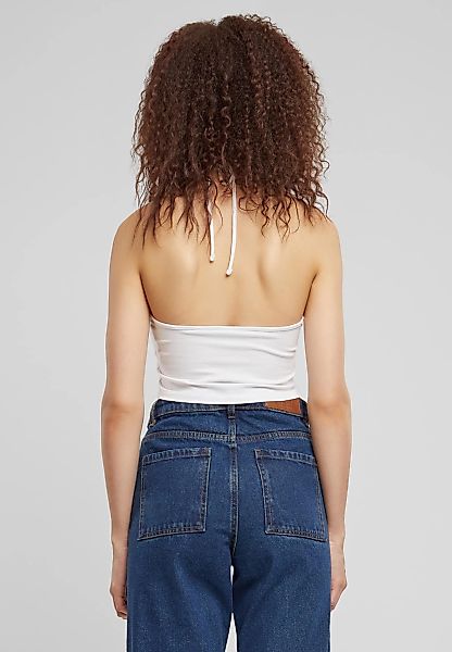 URBAN CLASSICS Muskelshirt "Urban Classics Damen Ladies Cropped Neckholder günstig online kaufen