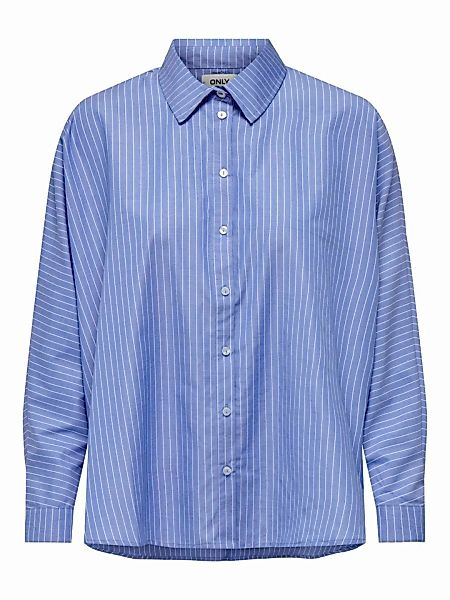 ONLY Oversize Hemd Damen Blau günstig online kaufen