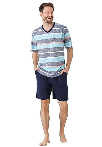 Hajo Pyjama Herren-Shorty Single-Jersey Streifen günstig online kaufen