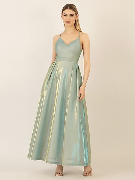 Apart Abendkleid aus einer metallic gold-pink günstig online kaufen