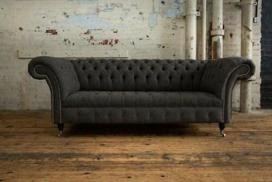 JVmoebel 3-Sitzer Chesterfield Textil Sofa 3 Sitzer Sofa Polster Sofas Desi günstig online kaufen