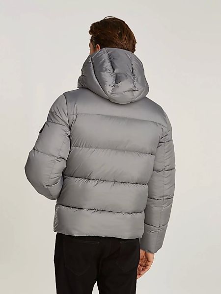 Calvin Klein Outdoorjacke "HOODED QUILT PUFFER MW", mit Kapuze, mit Logopat günstig online kaufen