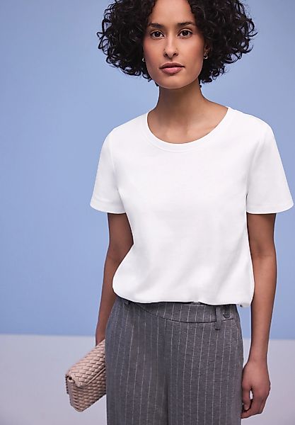 STREET ONE T-Shirt aus reiner Baumwolle günstig online kaufen