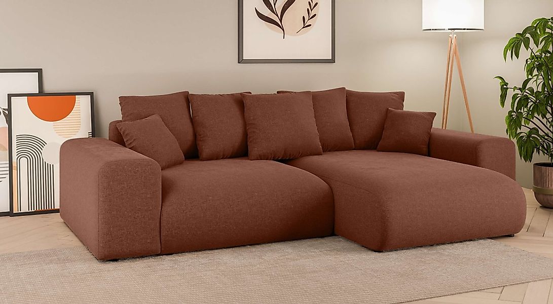 Home affaire Ecksofa "LAKESIDE mit Bettfunktion und Bettkasten, B/T/H 257/1 günstig online kaufen