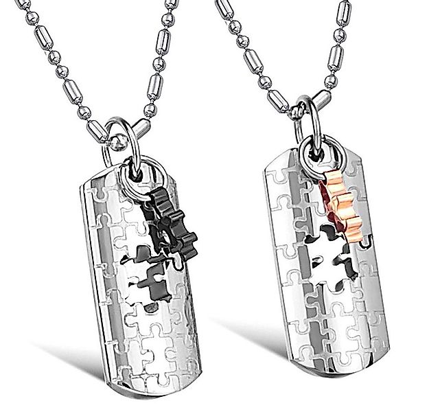 Kim Johanson Schmuckset Puzzle, für verliebte, Partnerketten: 2 Ketten mit günstig online kaufen