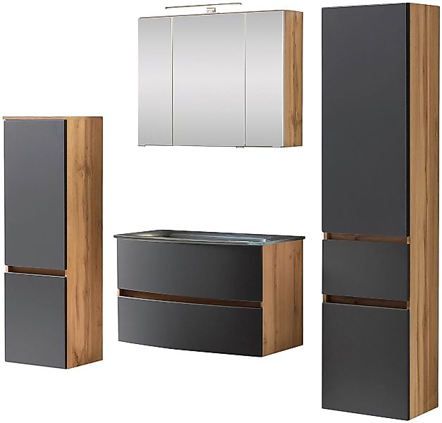 welltime Badezimmer-Set Kaunas, (Set, 4-St), Waschtisch-Set günstig online kaufen