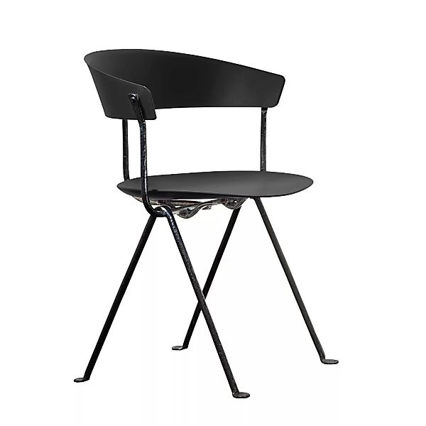 Magis - Officina Stuhl Gestell schwarz - schwarz/lackiert/BxHxT 58x80x54cm/ günstig online kaufen