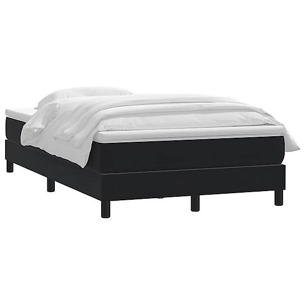 vidaXL Bett Boxspringbett mit Matratze Schwarz 120x210 cm Samt günstig online kaufen