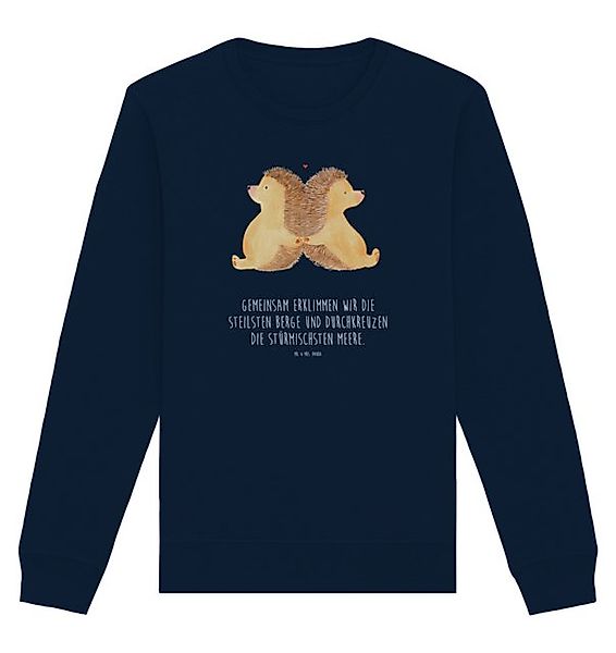 Mr. & Mrs. Panda Longpullover Igel händchenhaltend Größe L - French Navy - günstig online kaufen