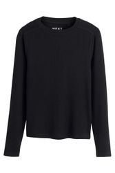 Next Blusenshirt Weiches, geripptes, leichtes Langarmshirt günstig online kaufen