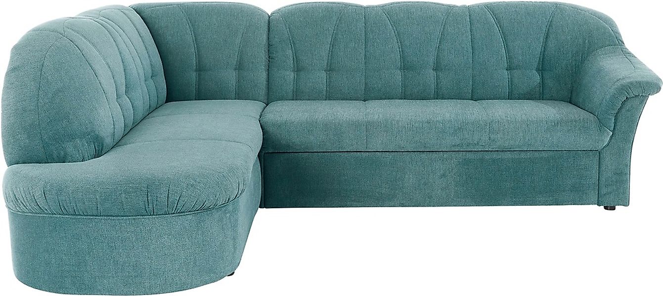 DOMO collection Ecksofa "Pegnitz, zeitlose und elegante Rückensteppung, Bre günstig online kaufen