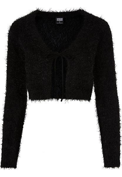 URBAN CLASSICS Strickjacke "Urban Classics Damen Ladies Tied Cropped Feathe günstig online kaufen