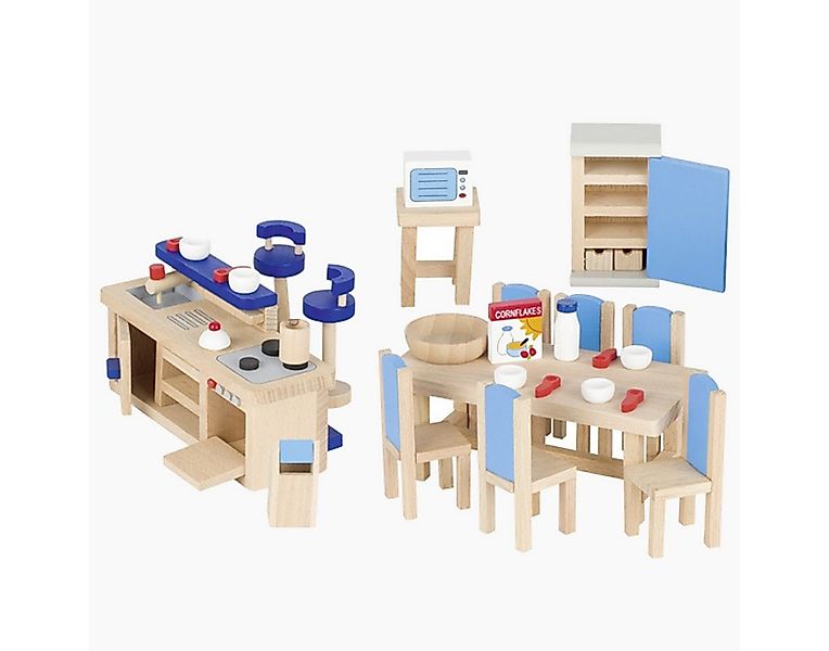 goki Puppenhaus Küche, (packung, 30-tlg., set), Puppenmöbel mit detailverli günstig online kaufen