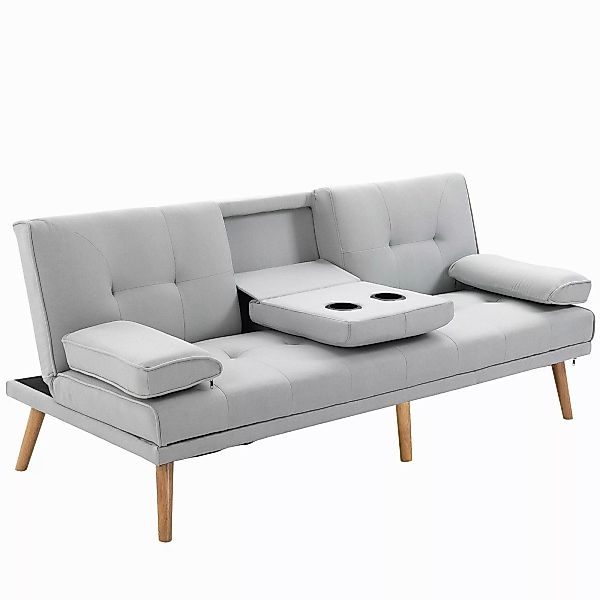 HOMCOM Schlafsofa Dreisitzer mit Bettfunktion, Einzelbett günstig online kaufen