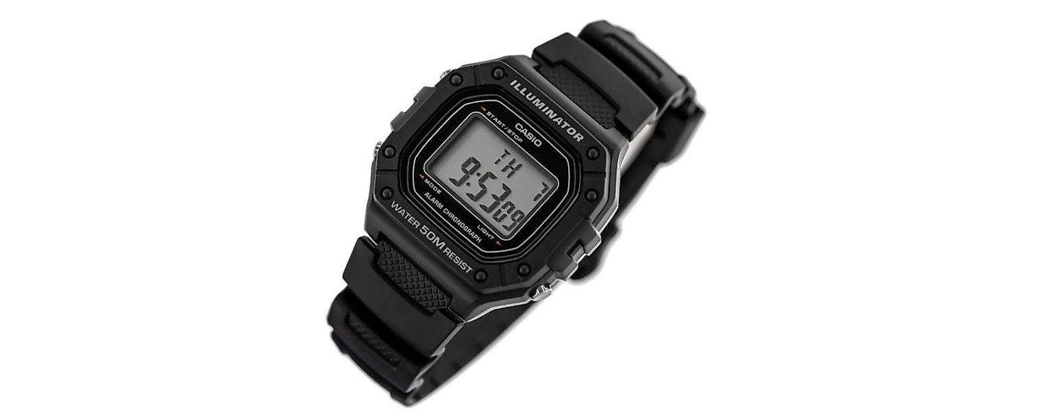 CASIO Uhrenarmband Casio Herrenuhr SPORT COLLECTION Schwarz (43 mm) günstig online kaufen